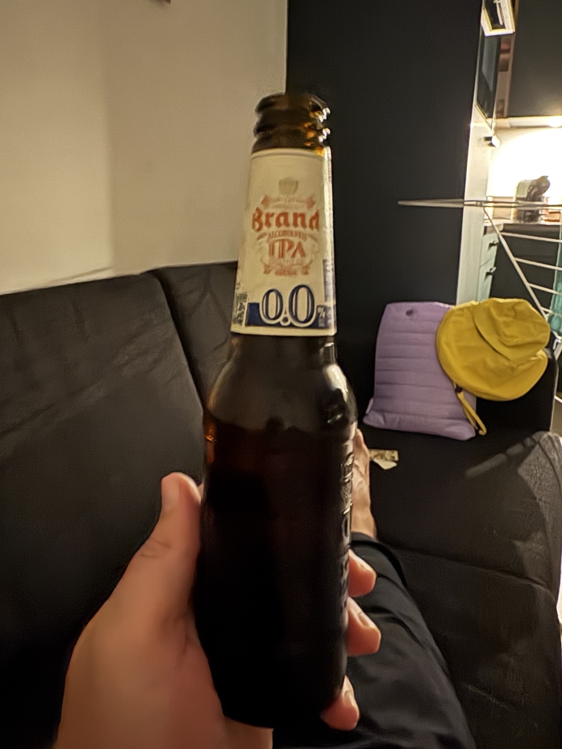 Brand IPA 0.0: die getestete Flasche im Urlaubsbungalow